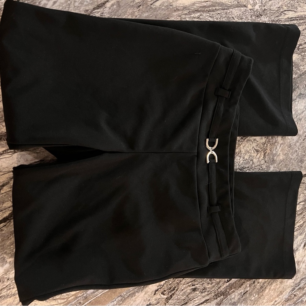 SOHO Black Pants with Silver Accent